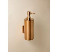 Architect Sp Elegant Design Wall Soap Dispenser in Stainless Steel. Adhesive or Screw Mounting. 240 Ml Refillable Soap Pump for Bathroom and Kitchen i Cosmic Gold One Size