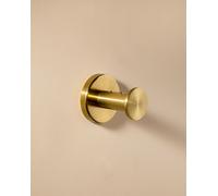 Architect Sp Wall Hanger with Circular and Minimalist Design. Individual Hook for Towels with Screw Fastening. Metal Bathroom Accessory in Brushed Gol Cosmic Gold One Size