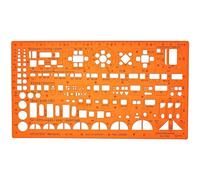 Architect Stencil 1:100 - Architectural Template - Furniture Stencil Template for Interior Design - Technical Drawing Stencil - Architecture Stencil for Technical Drawing - 1:100 Sanitary Template