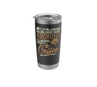 Architect Student Architecture Coffee Behind Every Great Stainless Steel Insulated Tumbler