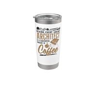 Architect Student Architecture Coffee Behind Every Great Stainless Steel Insulated Tumbler
