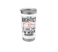 Architect Student Architecture I'm A Architect to Save Time Stainless Steel Insulated Tumbler