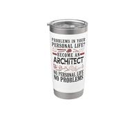 Architect Student Architecture Problems in Your Personal Stainless Steel Insulated Tumbler