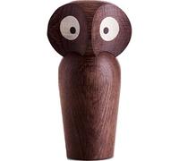 ArchitectMade Owl Wooden Figurine Small smoked oak/H 12cm