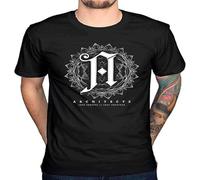 Architects Mandala T Shirt Metal Rock Music Shark Hunting Bone Coffin Black Hemden(Medium)