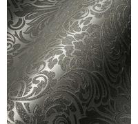 Architects Paper 305453 30545-3 Non-Woven Wallpaper with Glass Beads Luxury Wallpaper with Ornaments Baroque 10.05 m x 0.52 m Grey Metallic Made in Germany