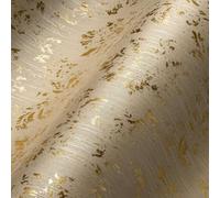 Architects Paper 306624 30662-4 Textile Wallpaper with Ornaments Baroque 10.05 m x 0.53 m Beige Metallic Made in Germany