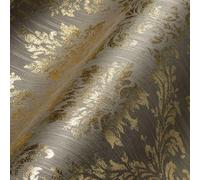 Architects Paper 306625 30662-5 Metallic Silk Wallpaper with Ornaments Baroque 10.05 m x 0.53 m Beige Metallic Made in Germany