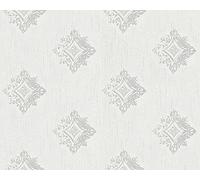 As Creation Bricoflor Non-Woven Wallpaper, Pattern Wallpaper, Damask In Grey, White - 10,05 X 0,53 M