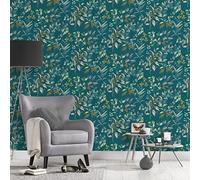 Architects Paper Arcade 391713 Non-Woven Wallpaper Floral Petrol Yellow Turquoise Green - 10.05 m x 0.53 m Made in Germany
