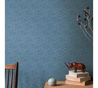 Architects Paper Arcade 391746 Textured Wallpaper Silver Blue Metallic 10.05 m x 0.53 m Made in Germany