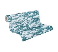 Architects Paper Clouds Wallpaper Jungle Chic Non-Woven Wallpaper 10.05 m x 0.53 m Blue White Made in Germany 377053 37705-3