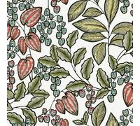 Architects Paper Floral Wallpaper Floral|Impression Non-Woven Wallpaper 10.05 m x 0.53 m Multicolored Green White Made in Germany 377545 37754-5