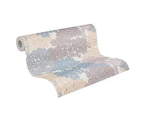 Architects Paper Forest Wallpaper Floral|Impression Non-Woven Wallpaper 10.05 m x 0.53 m Multicolored Blue Orange Made in Germany 377534 37753-4