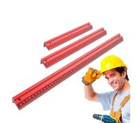 Architect's Ruler, 3 Pieces Heavy Duty Precision Aluminum - Straight Edge Construction Ruler with Ladders - For Woodworking, Engineering,