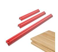 Architect's Ruler, 3 Pieces Precision Aluminum Heavy Duty Imperial Triangular Ruler for Drawing and Drawing Tools - For Woodworking, Engineering,