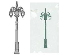 Architectural Die Cuts for Card Making, Vintage Street Light Metal Cutting Dies for Paper Scrapbooking, DIY Stencils for Album Party Wedding Festivals Decoration