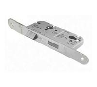 Architectural DIN Euro Profile Sashlock Radius Forend Satin Stainless Steel