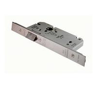 Architectural DIN Latch Square Forend 60mm Backset Satin Stainless Steel