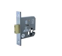 Architectural Euro Profile Mortice Dead Lock - CE & Certifire Approved FD Rated 76 mm Case, Heavy-Duty Fire Door Lock - Hardware Fittings Included (Satin Chrome)