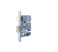Architectural Euro Profile Sash Lock Case - CE & Certifire Approved FD Rated Mortice Lock for Euro Cylinder Handles - Hardware Fittings Included (Satin Chrome)