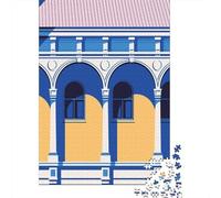 Architectural Facade with Arches And Columns, Classic Puzzle, 1000 Pieces, 38x26cm/1000pcs