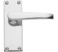 Architectural Hardware Howdens Bertelli Victorian Latch Lever Door Handles Polished Chrome