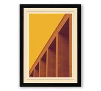 Architectural Lines Art Deco Framed Wall Art Print A1 (84.1×59.4cm) Black, Wall Decor for Living Room, Bedroom, Office & Home, Ready to Hang, Art Gift