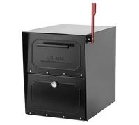 ARCHITECTURAL MAILBOXES 620020B-10 TriBolt High Security Parcel Mailbox, Black