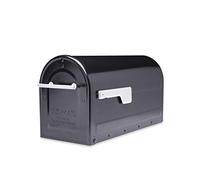 ARCHITECTURAL MAILBOXES 7900-7B-SR-10 Boulder Postmount Mailbox, Black, L