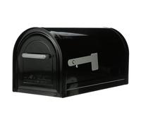 Architectural Mailboxes Reliant Galvanized Steel, Locking, Post Mount Mailbox, MB981BAM, Black, Large Capacity