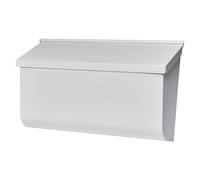 Architectural Mailboxes Woodlands Steel Wall Mount Mailbox, White, Medium