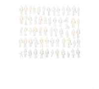 Architectural Model People 1:75 Scale 25mm White Figures(100Pcs) | Suitable for train layouts, dioramas, sand tables, project displays, and hobbyist DIY crafts
