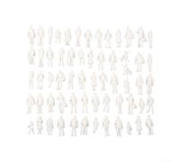 Architectural Model People 1:75 Scale 25mm White Figures(50Pcs) | Suitable for train layouts, dioramas, sand tables, project displays, and hobbyist DIY crafts