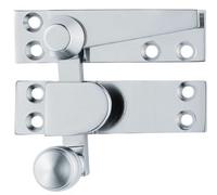 Architectural Quality Quadrant Sash Fastener Traditional Window Hardware with Durable Metal Construction for Secure Closure and Period Style Sash Windows (Polished Chrome)