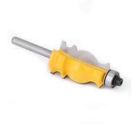 Architectural Router Bit, 6mm Orange Professional Woodworking Engraving Machine Trimming YG6 Alloy Cutter Head 45 Carbon Steel Body for Wood Lines Handrail Modeling