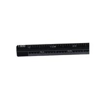 Architectural Scale Ruler 15cm 30cm Aluminum Triangular Scale Ruler 1:20-1:600 Alloy Metal(15cm-large black)