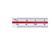 Architectural Scale Ruler 30cm Triangular Scale Ruler 1:20-1:500 Metal Plastic Straight Metric Architect Engineer Drafting Measure Tool(02 plastic)