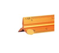 Architectural Scale Ruler 30cm Triangular Scale Ruler 1:20-1:500 Metal Plastic Straight Metric Architect Engineer Drafting Measure Tool(06 aluminum alloy)