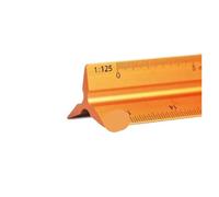 Architectural Scale Ruler 30cm Triangular Scale Ruler 1:20-1:500 Metal Plastic Straight Metric Architect Engineer Drafting Measure Tool(06 aluminum alloy)