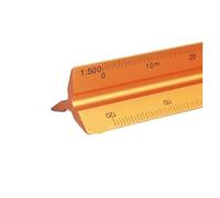 Architectural Scale Ruler 30cm Triangular Scale Ruler 1:20-1:500 Metal Plastic Straight Metric Architect Engineer Drafting Measure Tool(05 aluminum alloy)