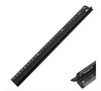 Architectural Scale Ruler, Aluminum Triangular Scale Ruler Metric 1:20, 1:25, 1:50, 1:75, 1:100, 1:125 Standard 12 Inch for Architects, Students, Draftsman and Engineers-Black