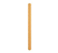 Architectural Scale Ruler, Mechanical Drafting Metric Triangular Engineer Scale 30cm Range Aluminum Accurate, Concave Design Multifunctional Triangle Drafting Ruler for Engineering (Gold)