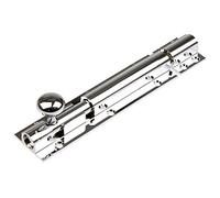 Architectural Sliding Barrel Bolt Shoot Internal Door Bathroom Slide Lock Bolts (200mm x 38mm, Polished Chrome)