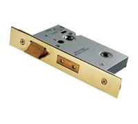 Architectural Tubular Locking Bathroom Door Latch 76mm Stainless Brass