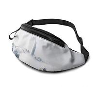 Architecture Buildings Adjustable Fanny Pack Waist Bags with Headphone Hole for Sports Workout Traveling Running