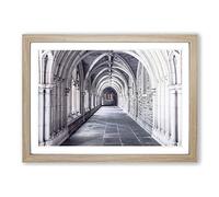 Architecture Church Ceiling Vol.2 Framed Print | A2 Oak Framed Wall Art | Ready to Hang | Modern Religious Picture | Living Room Bedroom Lounge Office