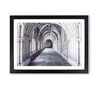 Architecture Church Ceiling Vol.2 Framed Print | A2 Oak Framed Wall Art | Ready to Hang | Modern Religious Picture | Living Room Bedroom Lounge Office