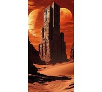 Architecture Diamond Art Kits Adults - 5D Desert Diamond Painting Kit for Beginners, DIY Round Drill Crystal Arts Cross Stitch, Dimond Art for Home Decoration, Mothers Day Gifts, 40x80cm 0u-405