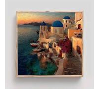 Architecture Diamond Art Kits Adults, Diamond Painting Landscape Crystal Art Kits for Adults Beginners DIY 5D Square Full Drill Gem Dots Embroidery Paintings Crafts for Home Wall Decor 14x14in bd5-a37